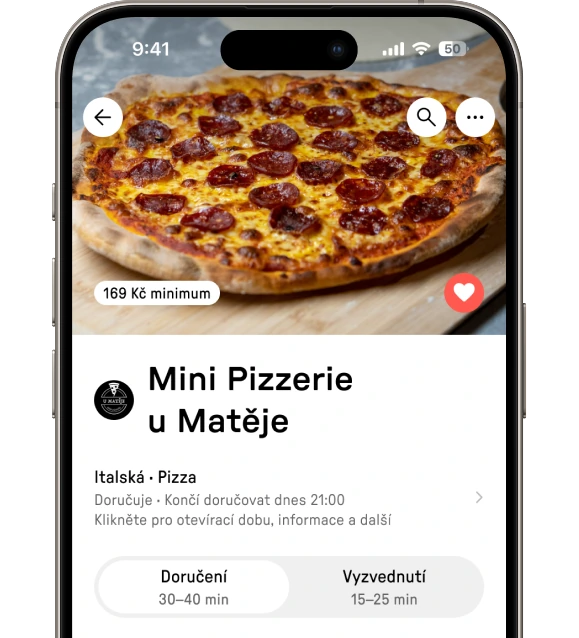 Náhled do mobilní aplikace Reservo Eats
